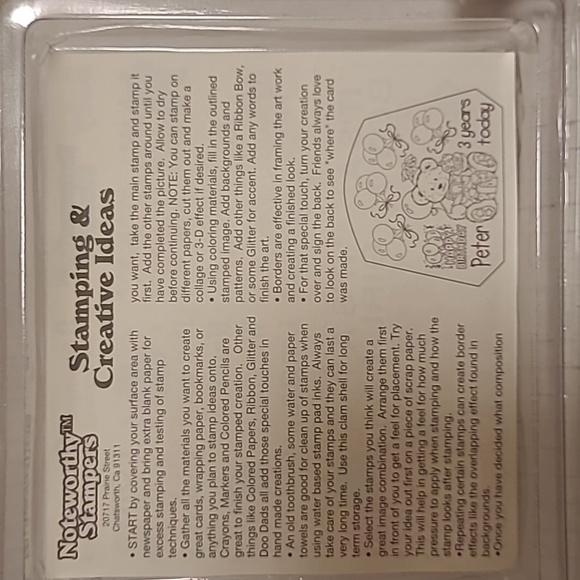 NIP For the New Baby Rubber Stamps - Picture 13 of 16